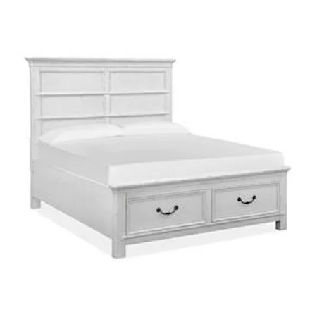 Queen Panel Storage Bed